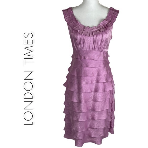 Nordstrom London Times Ruffled Formal Dress - Picture 1 of 12